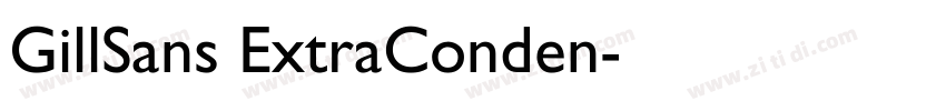 GillSans ExtraConden字体转换